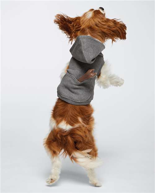 Gray Custom Dog Hoodie – Personalized Pet Sweatshirt with Name