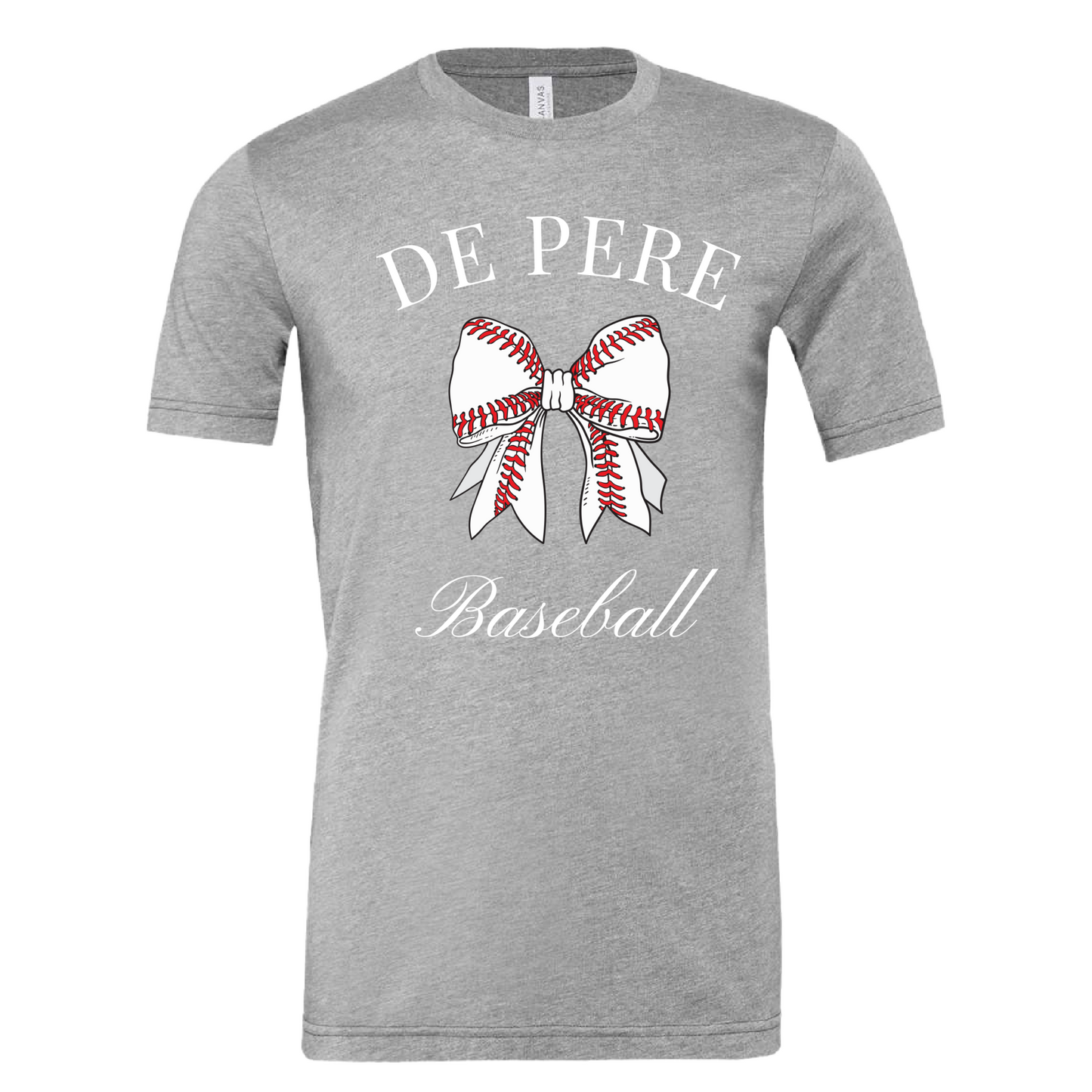 De Pere Youth Baseball Coquette Bow Tee - 3 colors