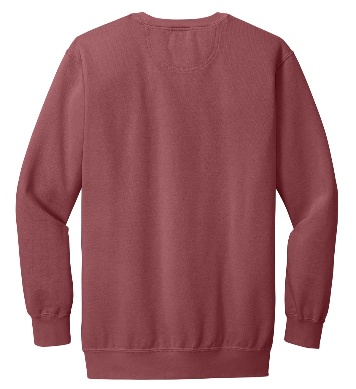 Custom Varsity Number Crewneck Sweatshirt – Crimson Pigment Dyed Unisex