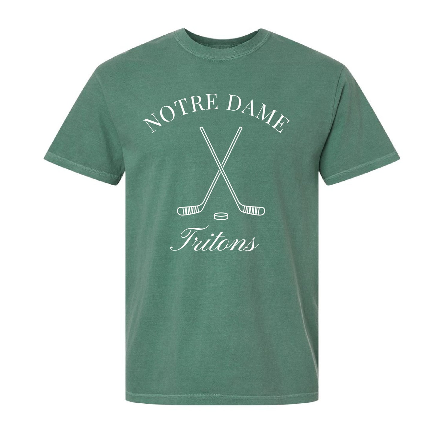 Vintage-Inspired Notre Dame Academy Tritons Hockey Tee