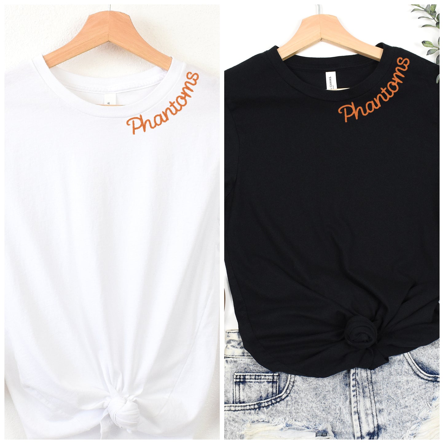 West De Pere Phantoms Minimalist Chainstitch Long Sleeve Tee