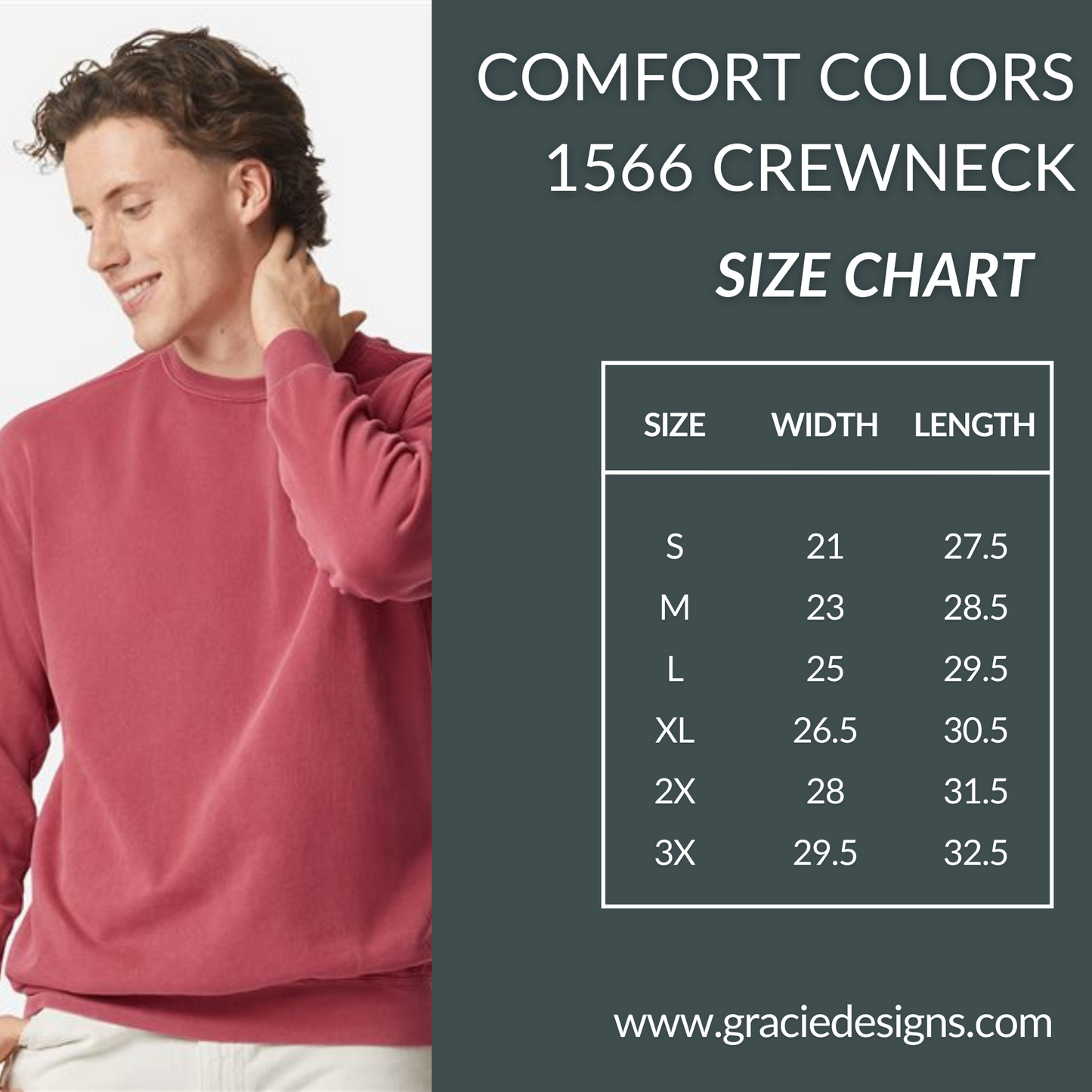 Custom Varsity Number Crewneck Sweatshirt – Crimson Pigment Dyed Unisex