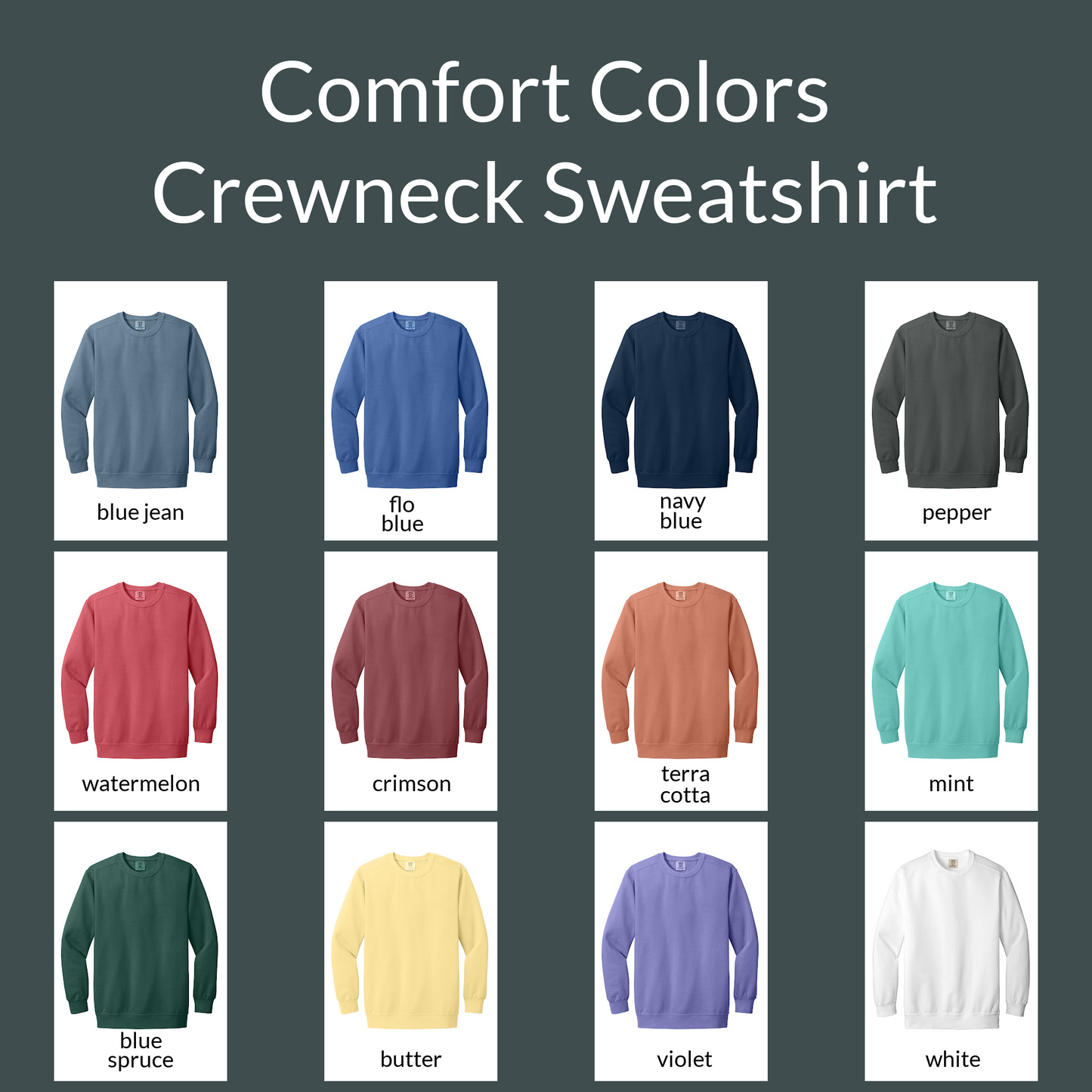 Custom Varsity Number Crewneck Sweatshirt – Crimson Pigment Dyed Unisex