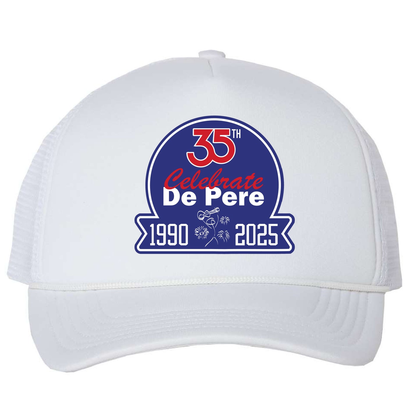 Celebrate De Pere 35th Anniversary Vintage Foam Trucker Hat