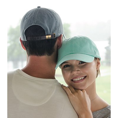 White Dad Hat with Bold Hot Pink and Orange Custom Shadow Block Lettering