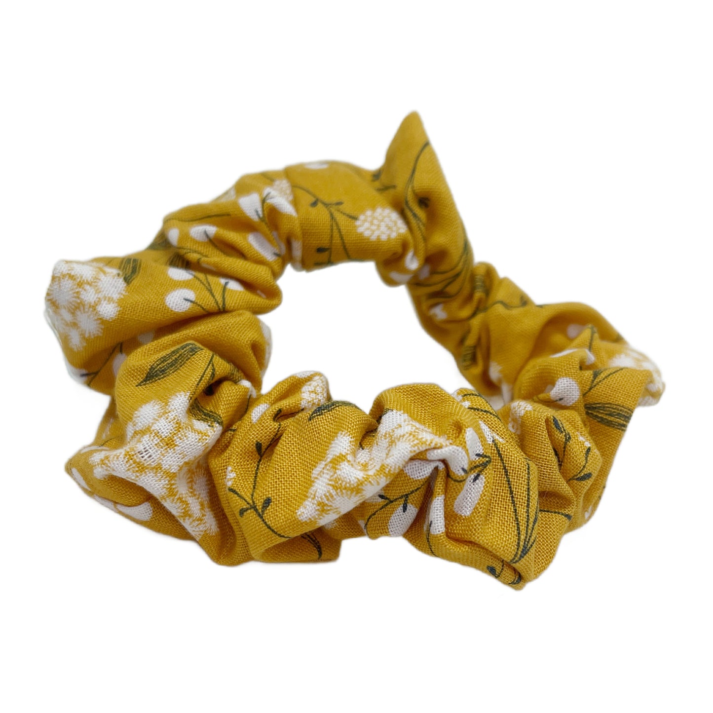 Hair Scrunchie | Mustard Floral