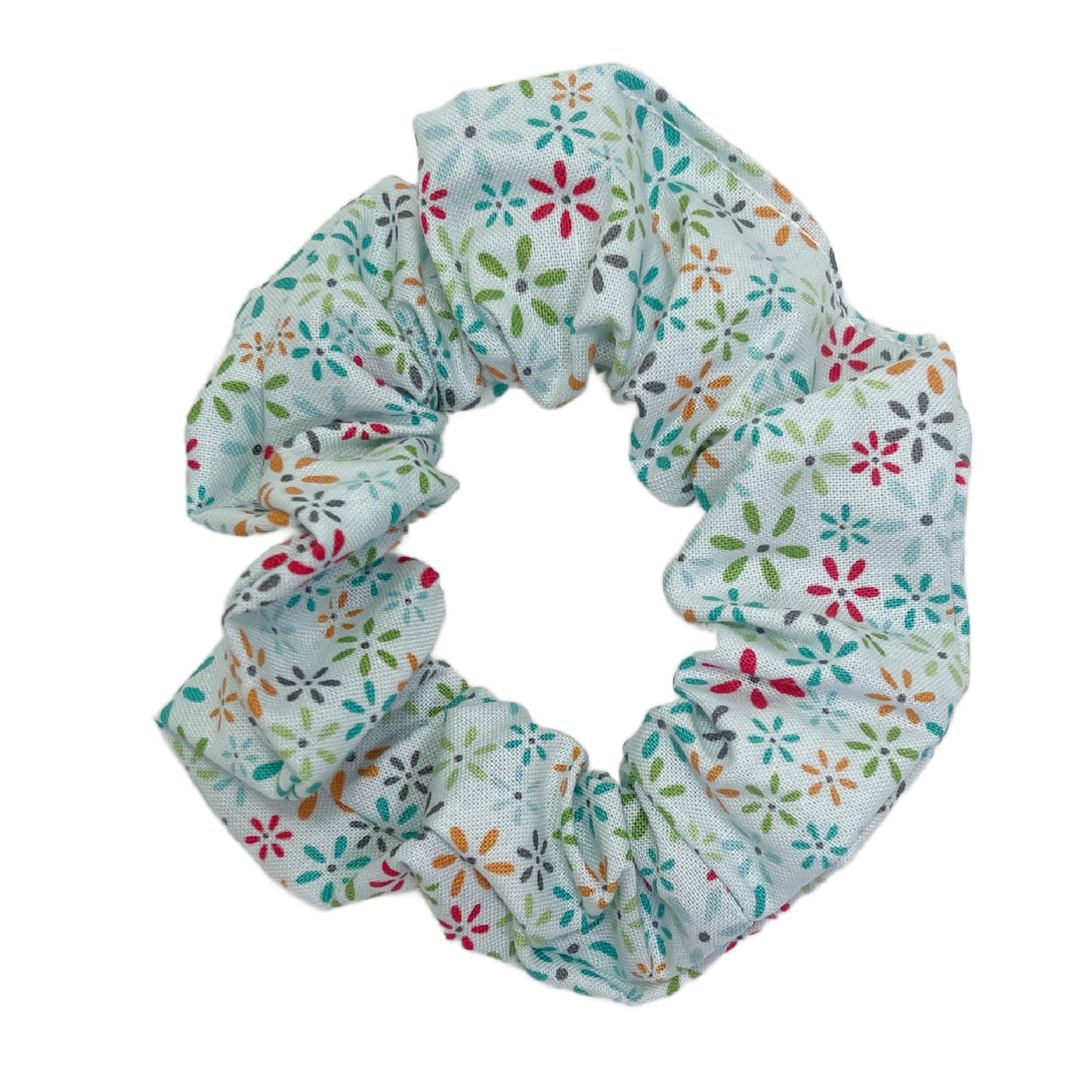 Hair Scrunchie | Dainty Light Blue Floral
