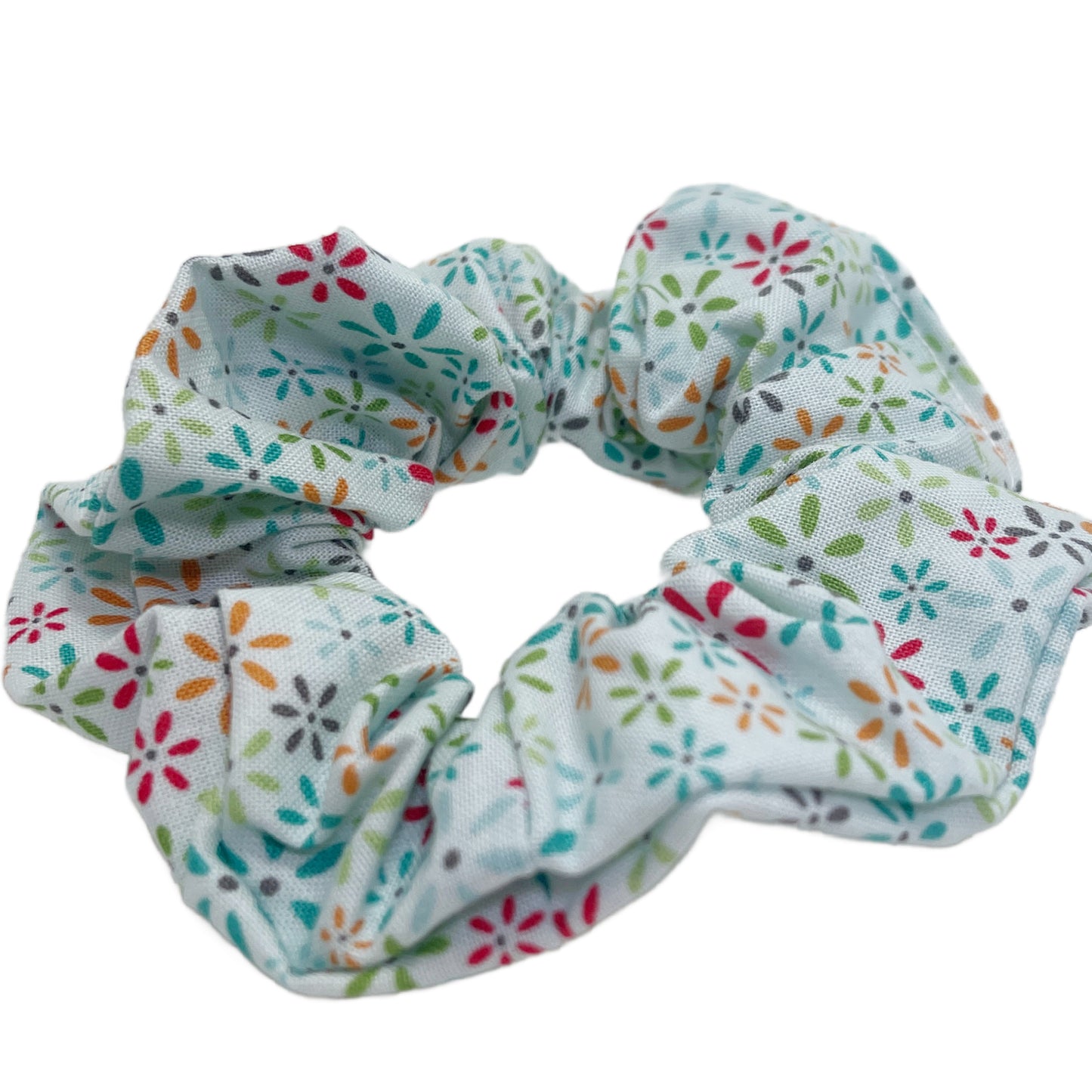 Hair Scrunchie | Dainty Light Blue Floral