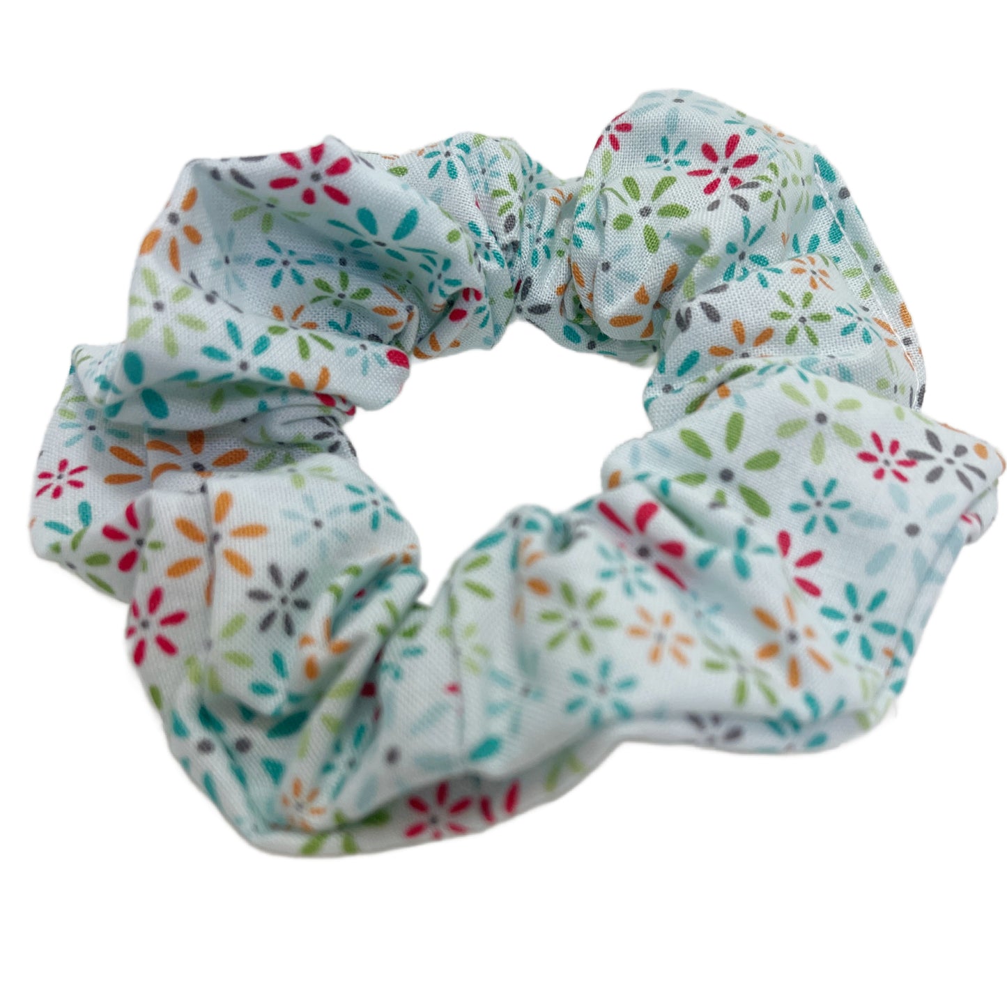 Hair Scrunchie | Dainty Light Blue Floral