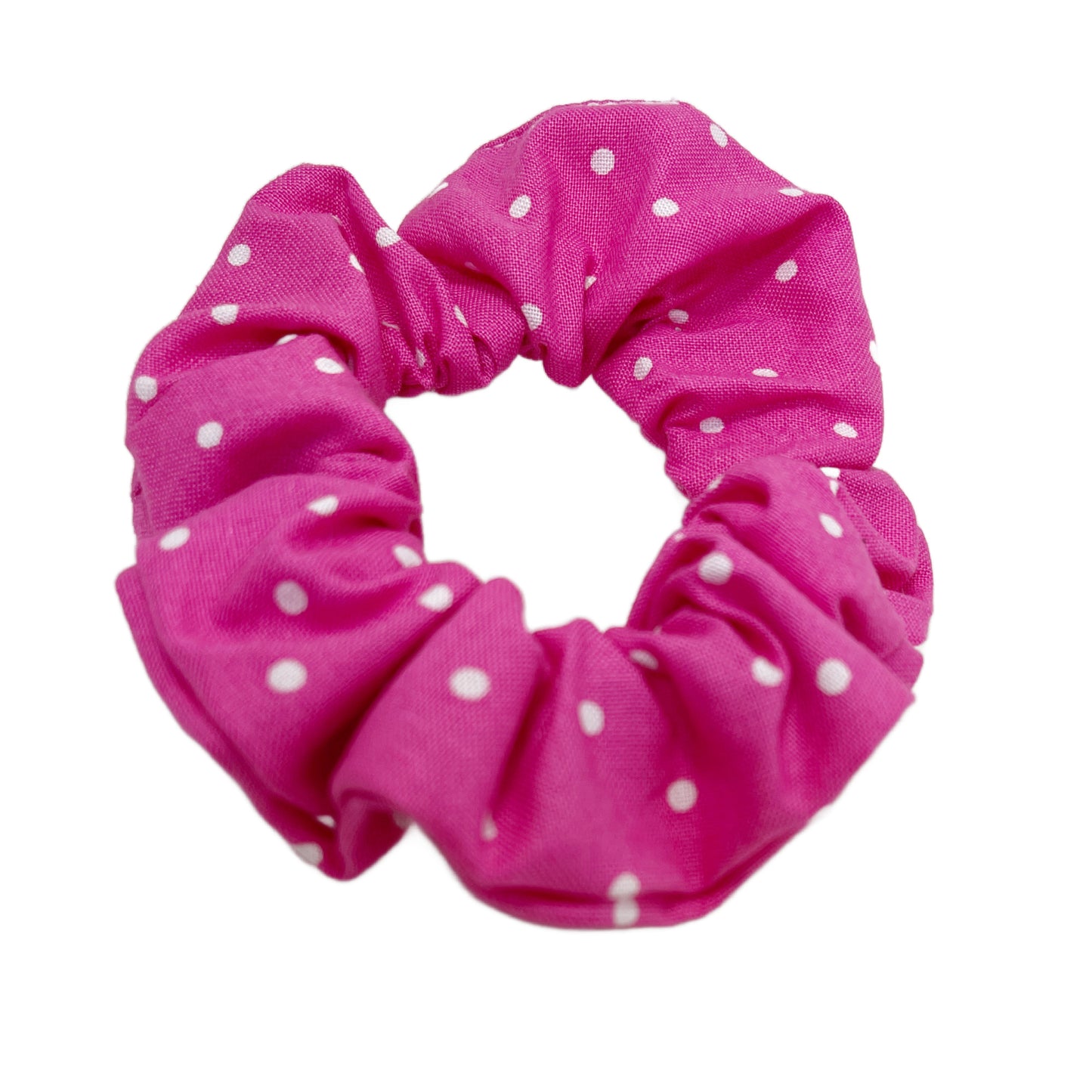Hair Scrunchie | Pink Polka Dot