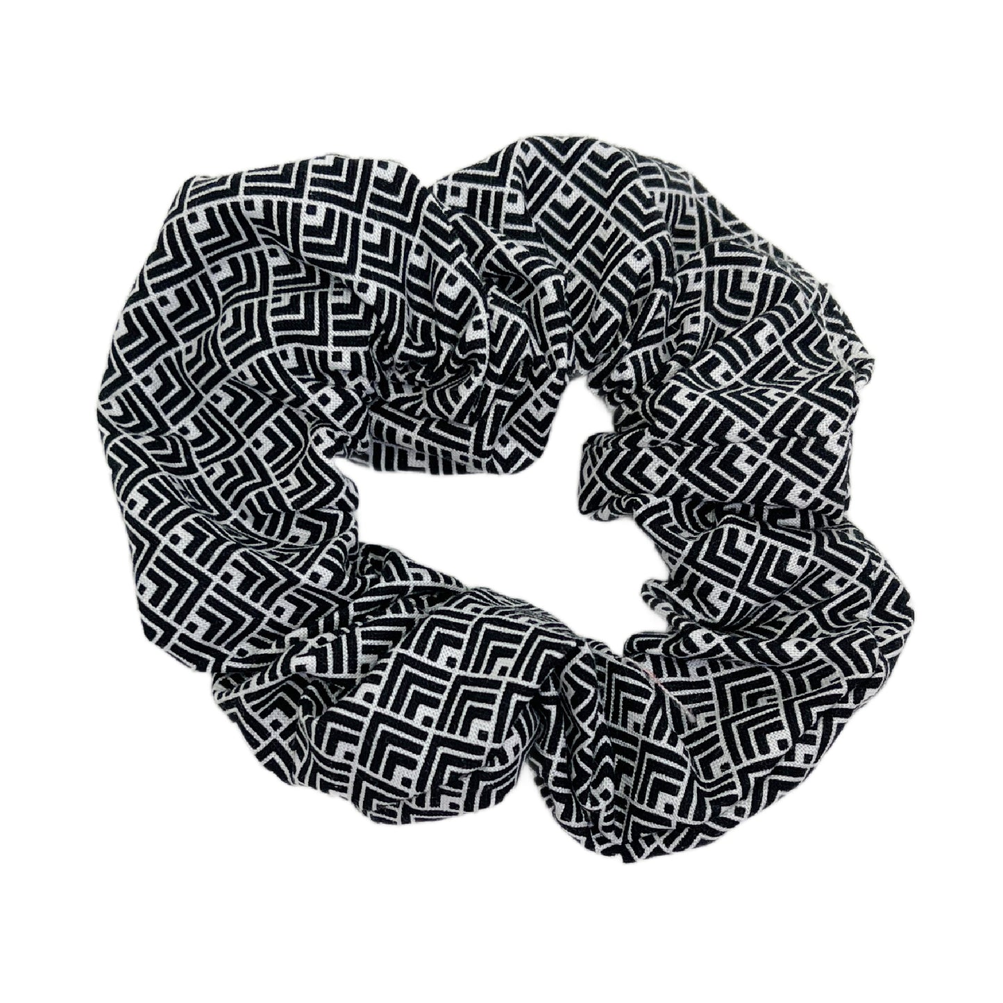 Hair Scrunchie | Black and White Mod