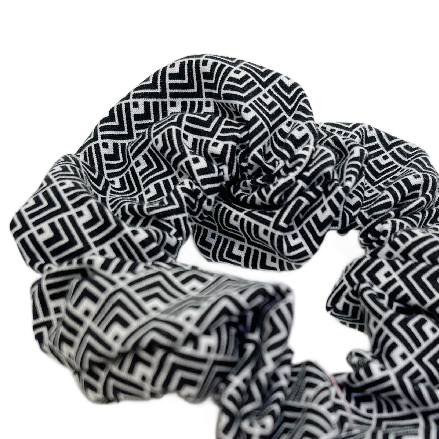 Hair Scrunchie | Black and White Mod