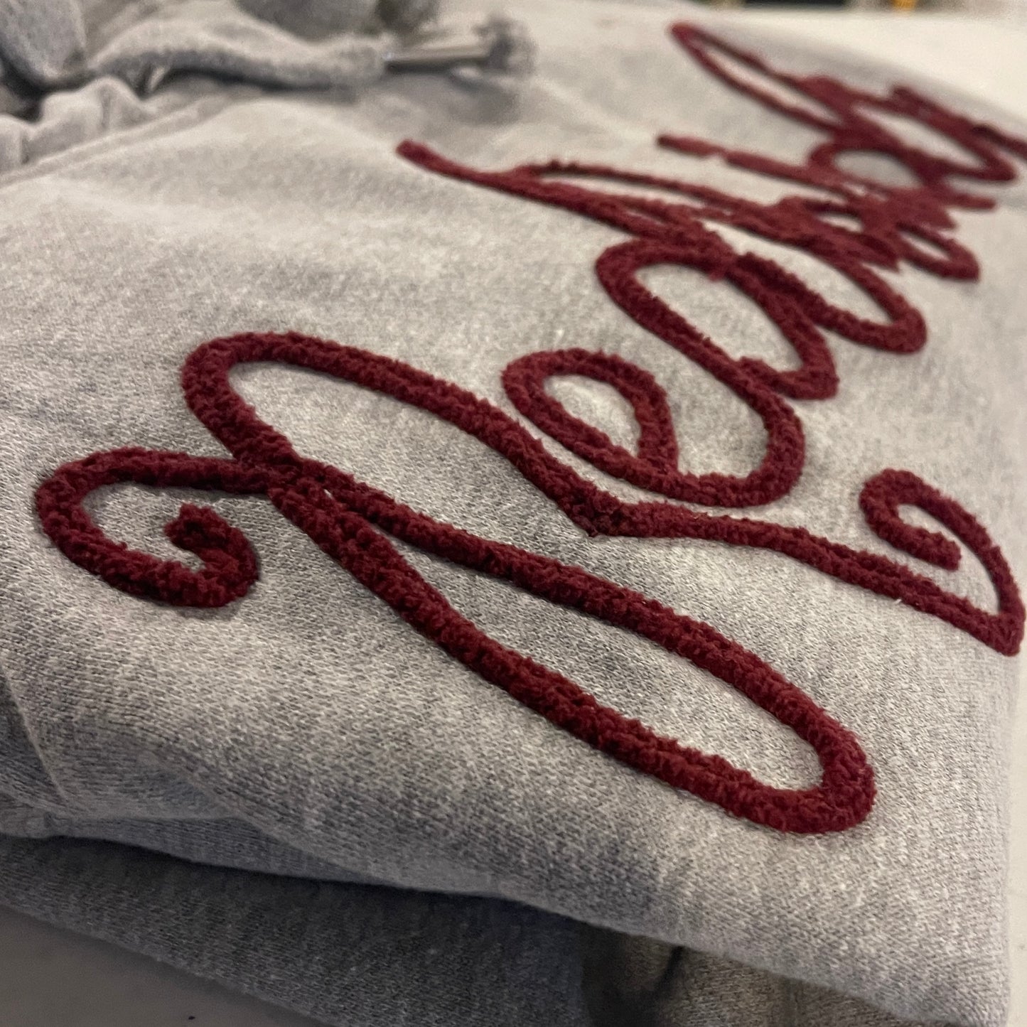Custom Team Hoodie - De Pere Redbirds- Chenille Embroidery
