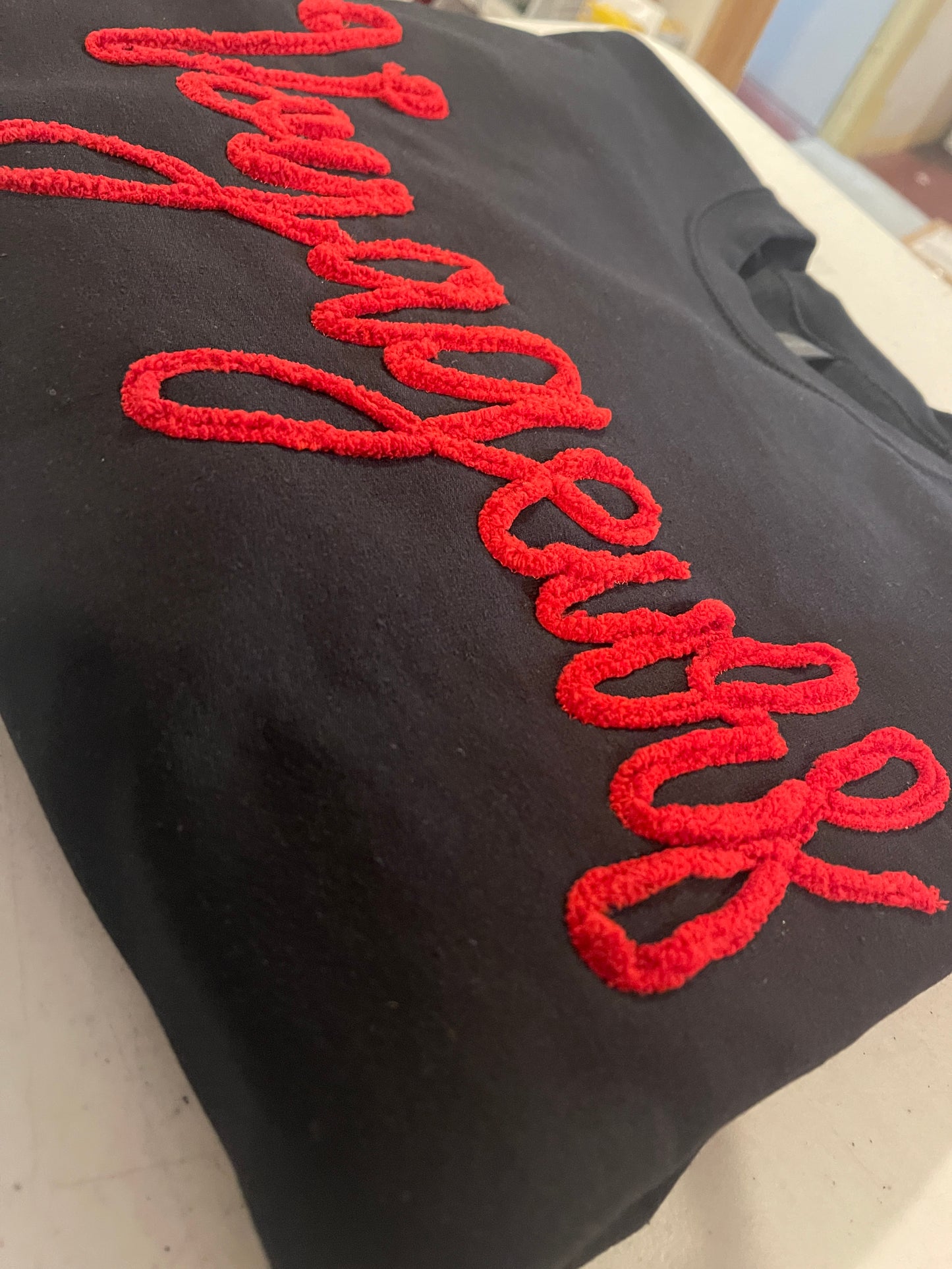 Custom Crewneck - Chenille Embroidery - Your Team, Your colors