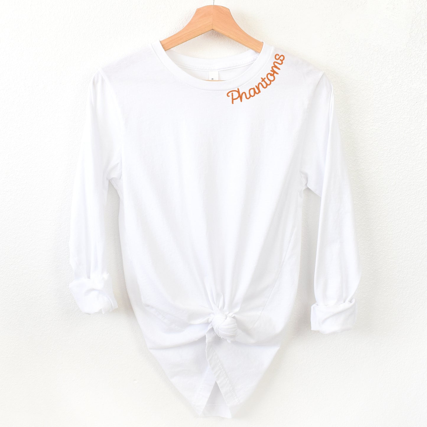 West De Pere Phantoms Minimalist Chainstitch Long Sleeve Tee