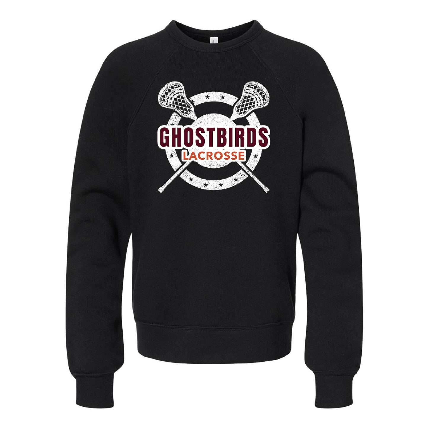 De Pere Central Lacrosse - Black Crewneck - Ghostbirds