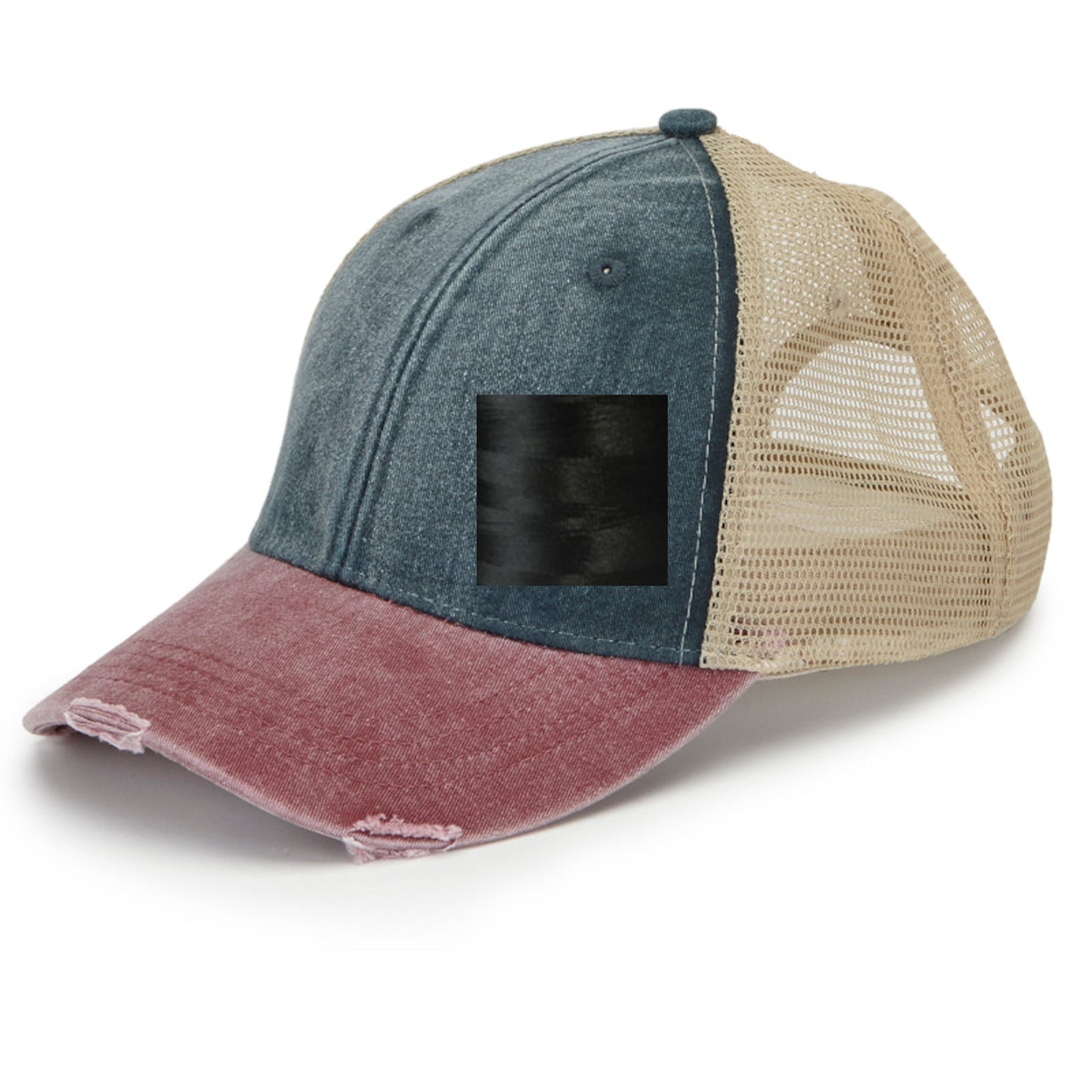 Illinois Hat | Distressed Snapback Trucker | state cap | many color choices