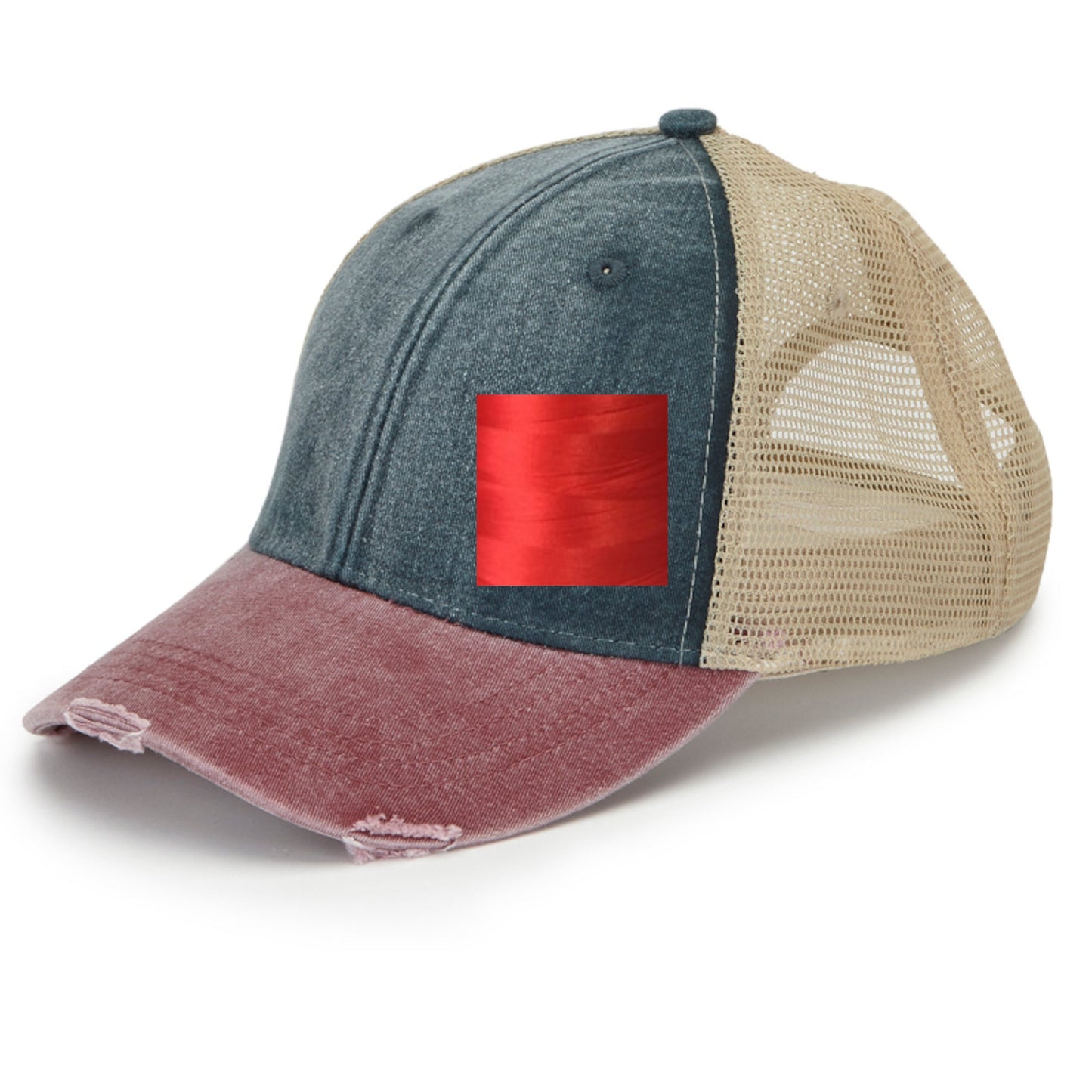 Illinois Hat | Distressed Snapback Trucker | state cap | many color choices