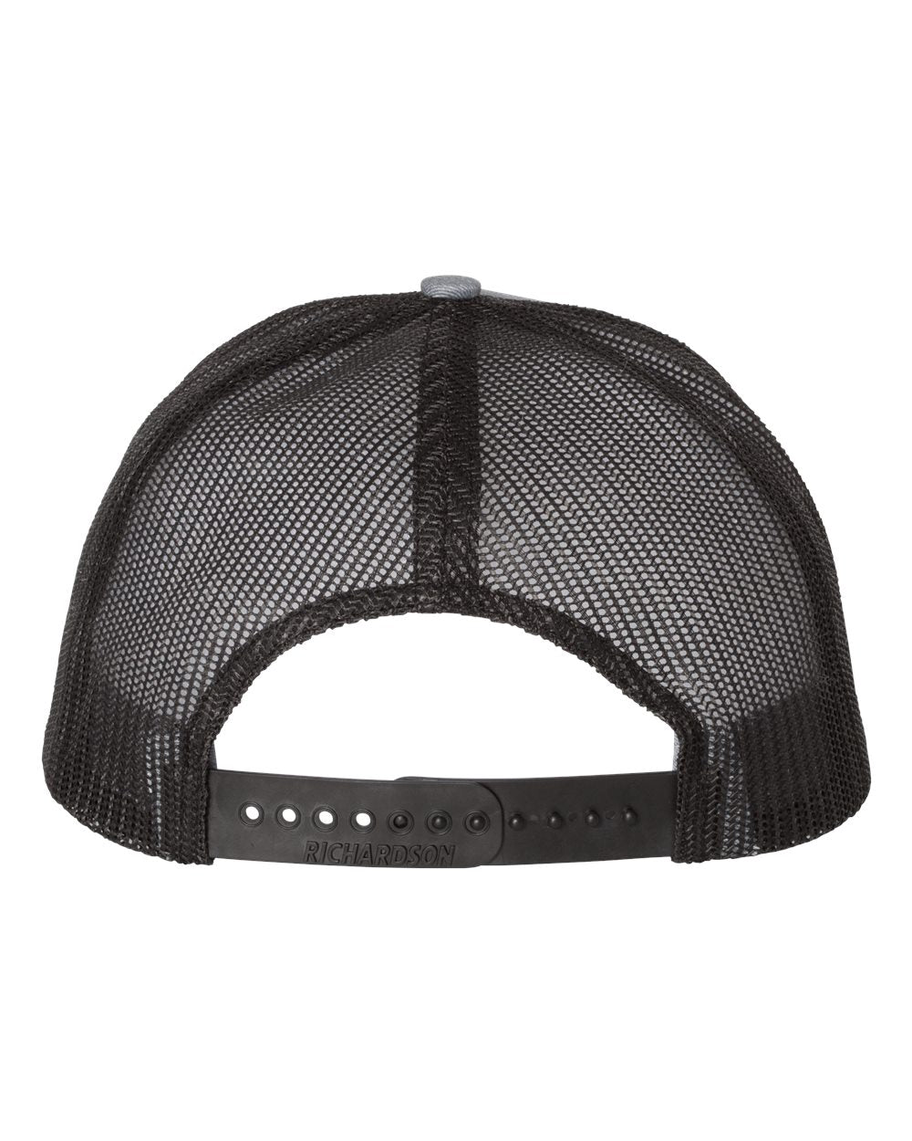 De Pere Voyageurs Hockey Snapback Trucker Hat - Heather Gray Round Patch Low-Profile