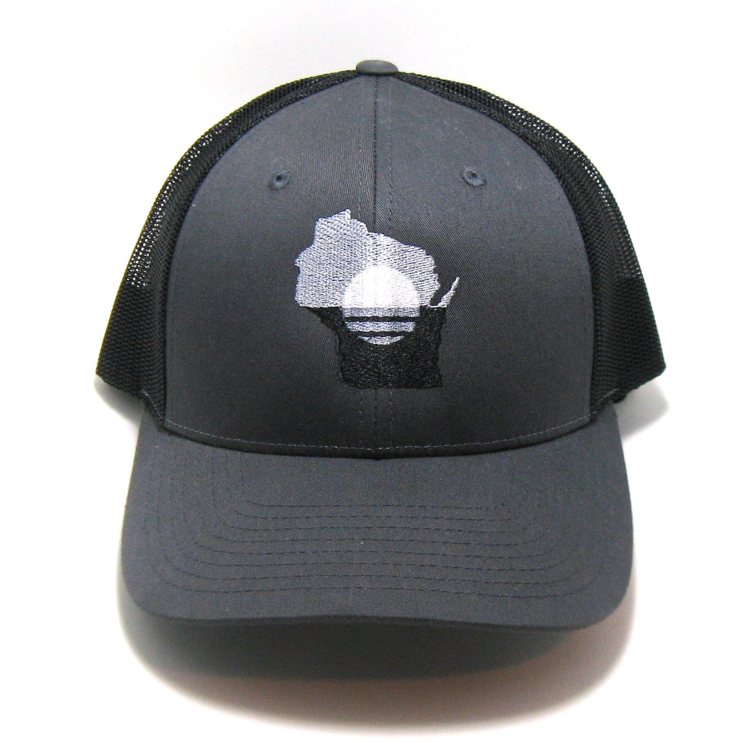 People's Flag of Milwaukee Hat - Black and Charcoal Snapback Trucker Hat