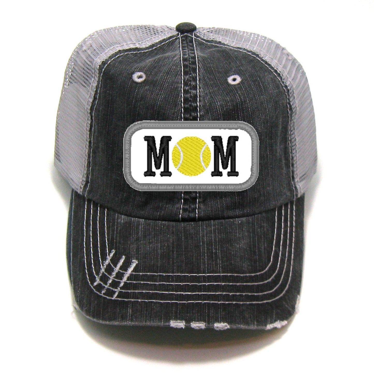 Tennis Mom Patch | Distressed Trucker Hat