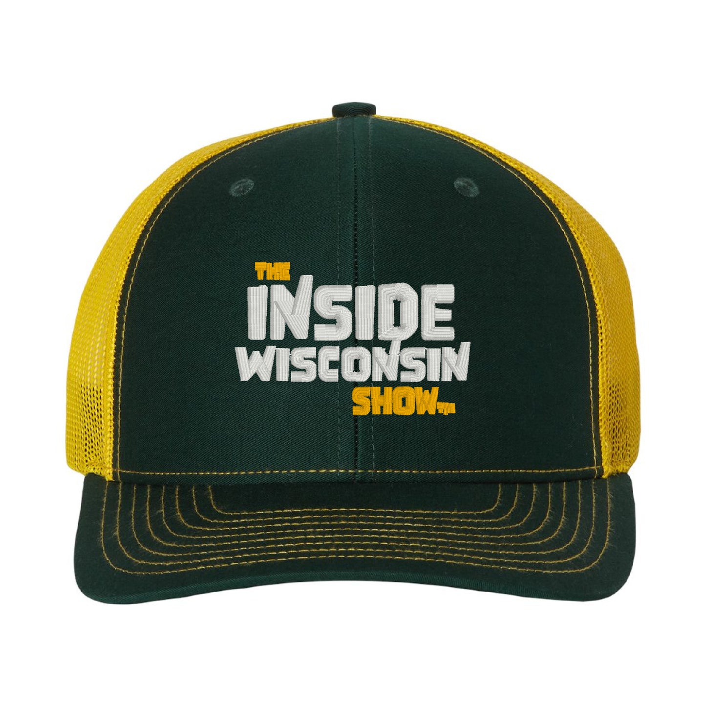 The Inside Wisconsin Show Mid-Pro Trucker Hat - Green & Yellow