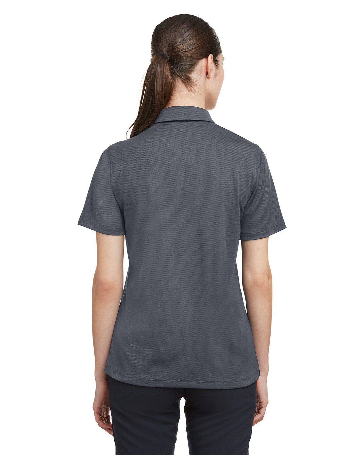 De Pere Central Lacrosse - Charcoal Gray Ladies Tech Polo - Embroidered Ghostbirds Logo (Copy)