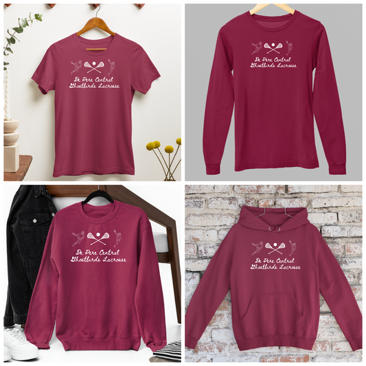 De Pere Ghostbirds Players Graphic - Cardinal Tee, Long Sleeve Tee, Crewneck, or Hoodie
