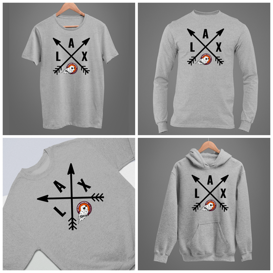 De Pere Ghostbirds Arrows Graphic - Heather Tee, Long Sleeve Tee, Crewneck, or Hoodie