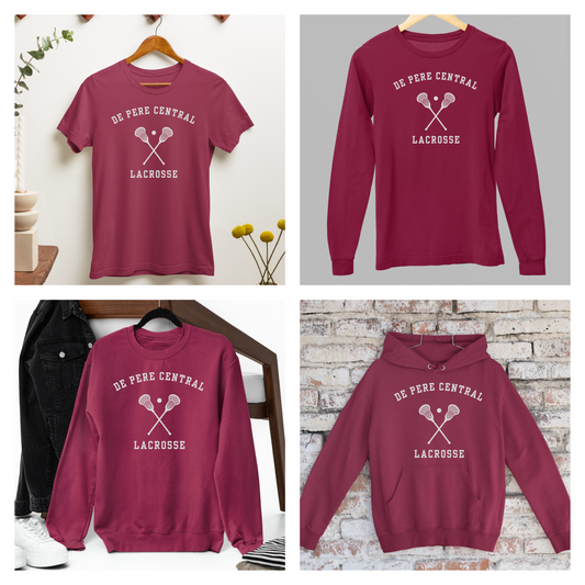 De Pere Ghostbirds Collegiate Graphic - Cardinal Tee, Long Sleeve Tee, Crewneck, or Hoodie