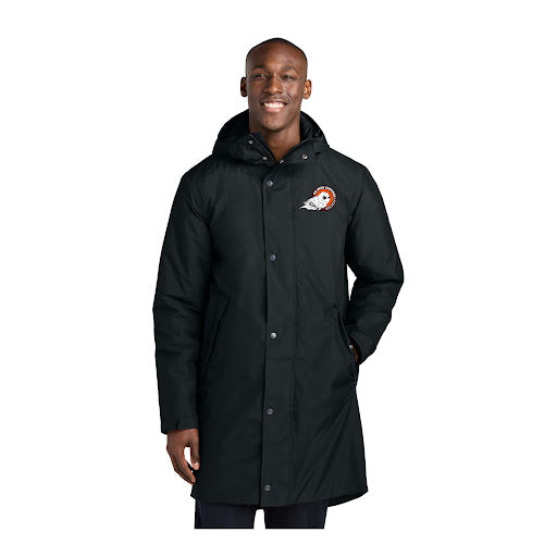 De Pere Central Lacrosse - Black Sideline Parka- Ghostbirds Logo Left Chest