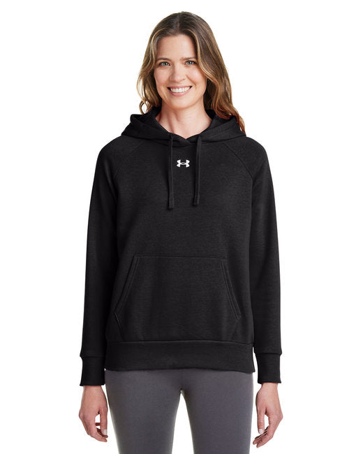 De Pere Central Lacrosse - Black Ladies UA Hoodie - Ghostbirds Logo