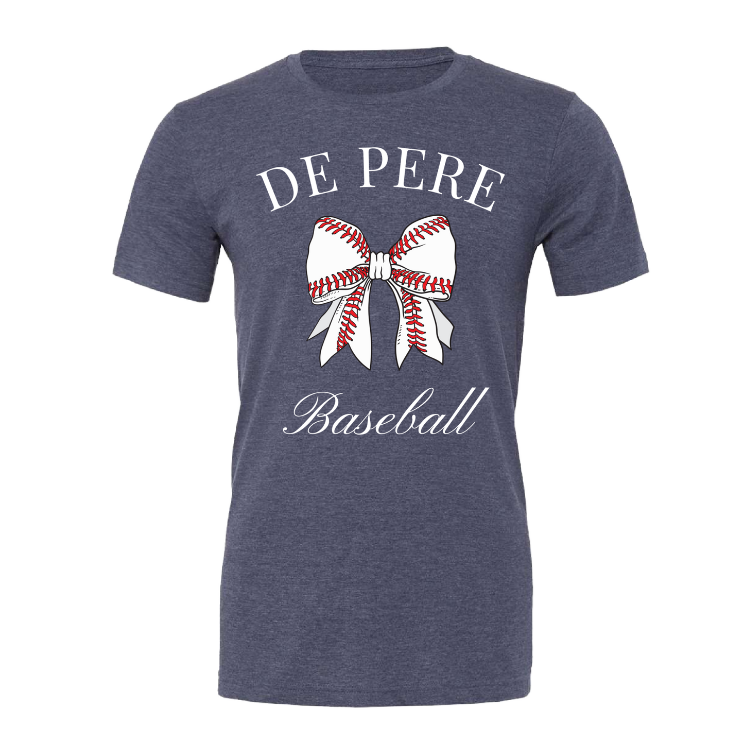 De Pere Youth Baseball Coquette Bow Tee - 3 colors