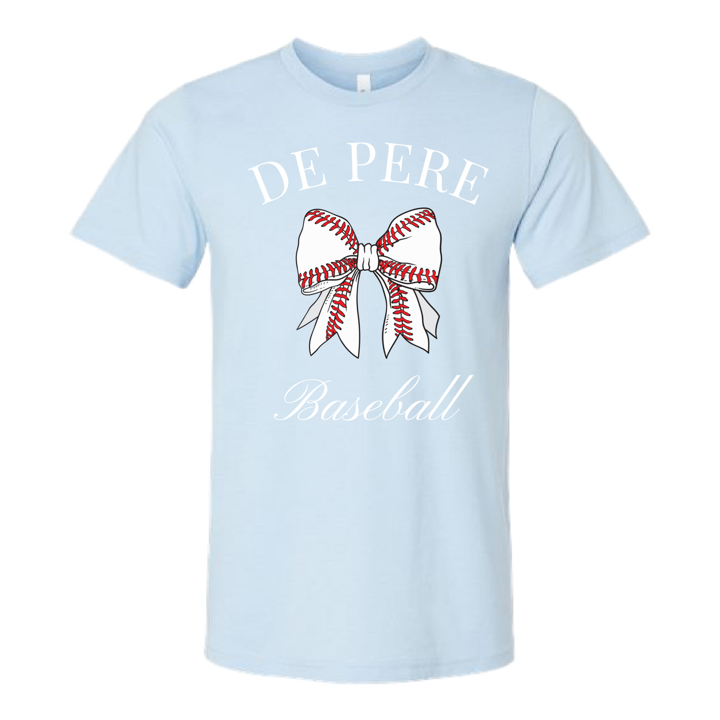 De Pere Youth Baseball Coquette Bow Tee - 3 colors