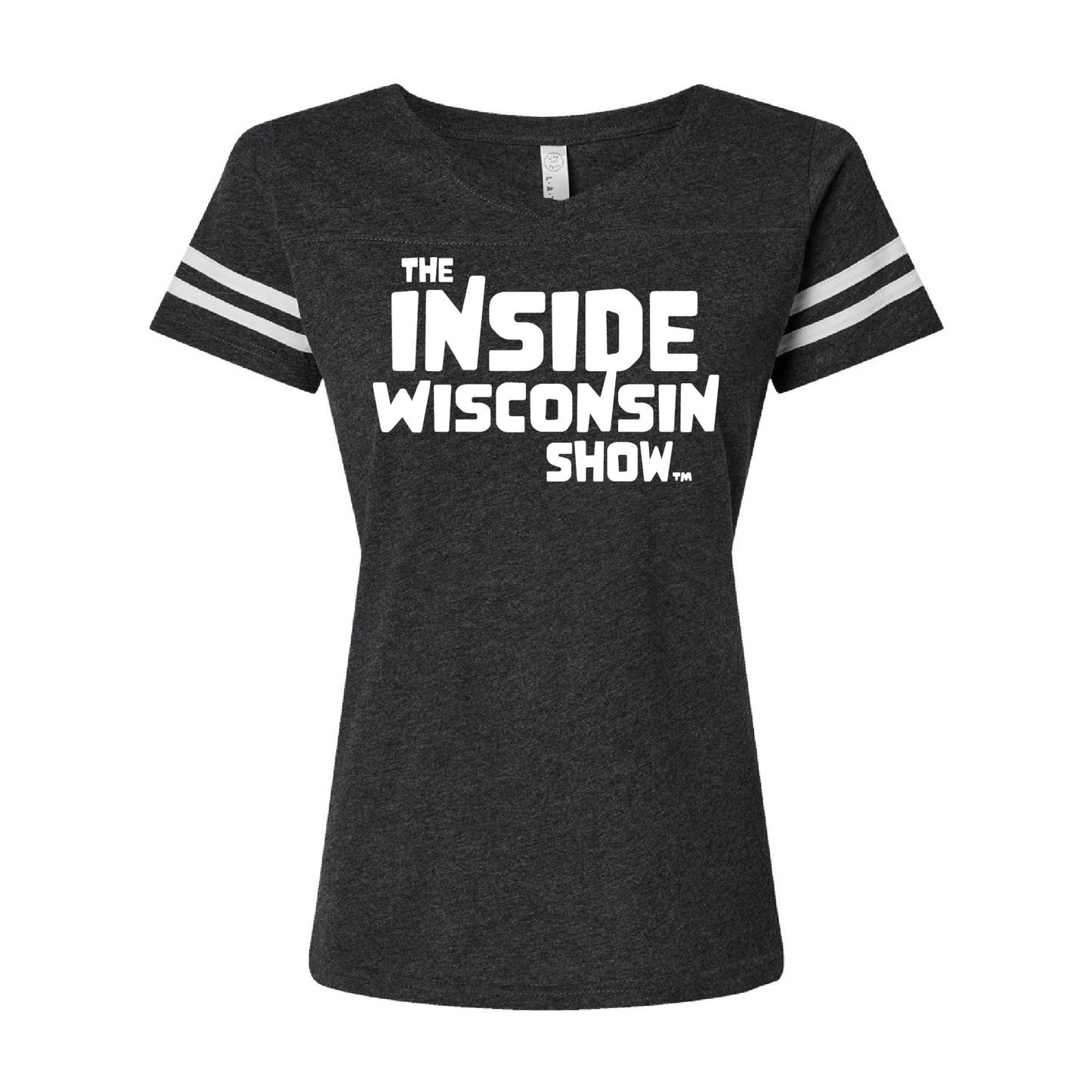 The Inside Wisconsin Show Logo - Ladies Cut Football Tee