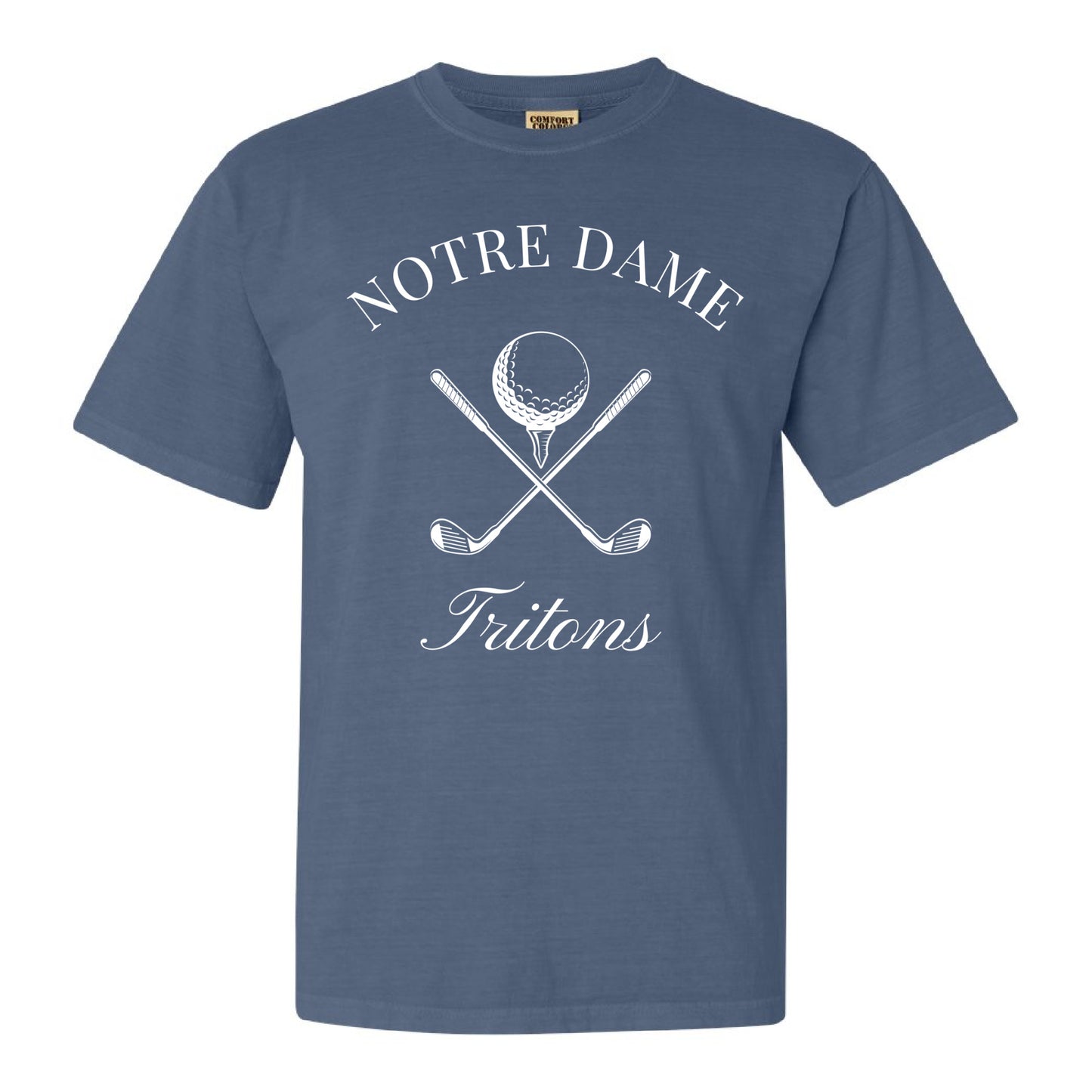 Vintage-Inspired Notre Dame Academy Tritons Golf Tee