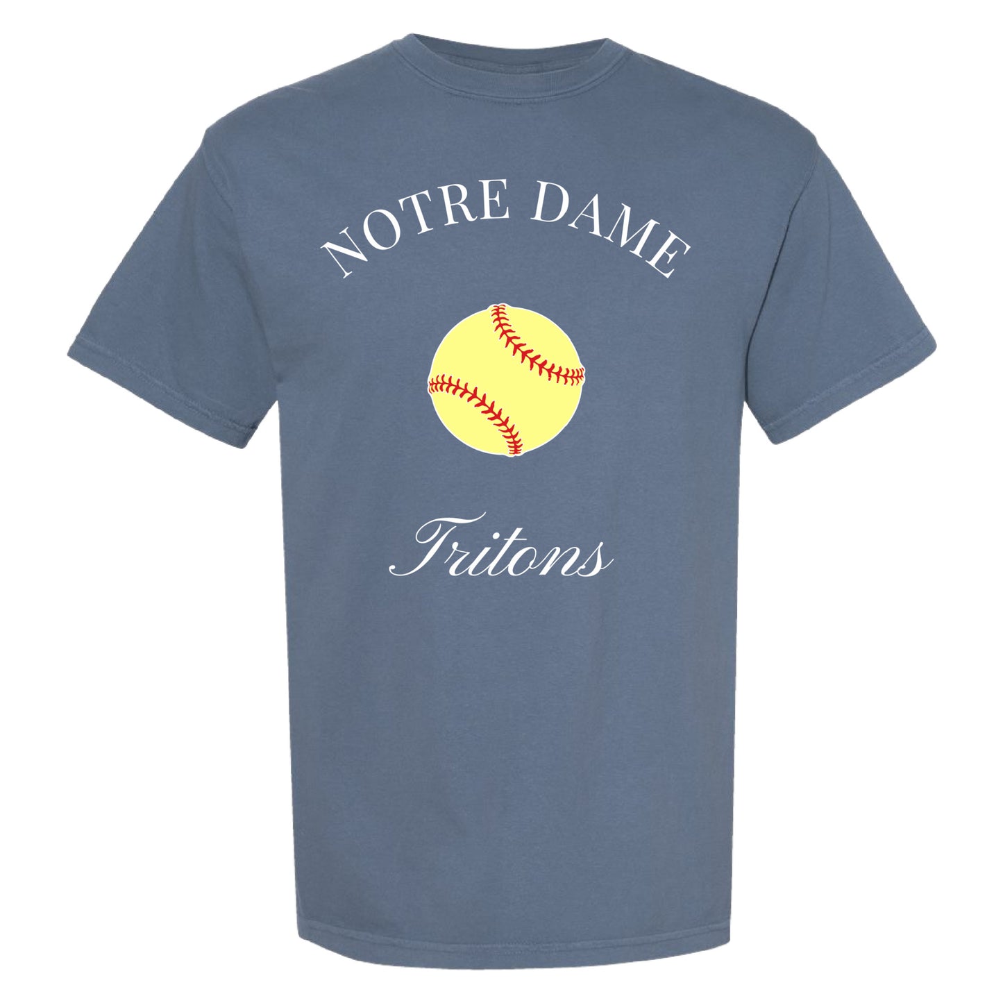 Vintage-Inspired Notre Dame Academy Tritons Softball Tee