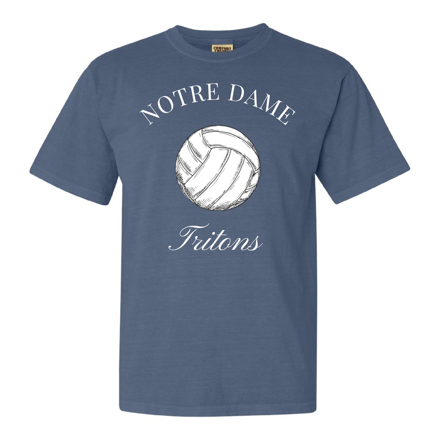 Vintage-Inspired Notre Dame Academy Tritons Volleyball Tee