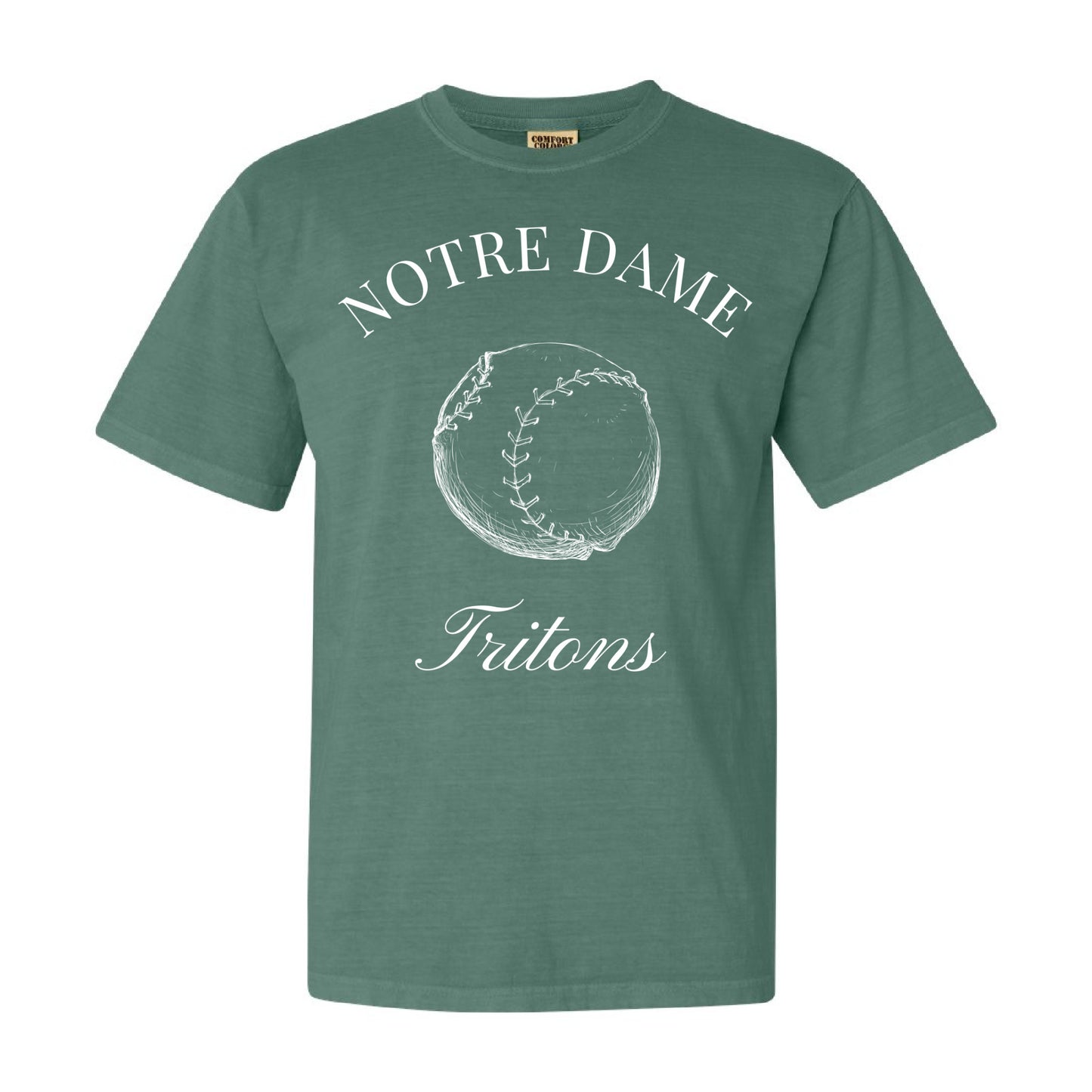 Vintage-Inspired Notre Dame Academy Tritons Baseball Tee