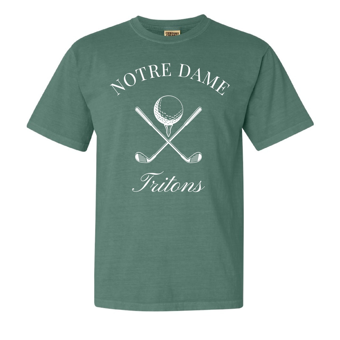 Vintage-Inspired Notre Dame Academy Tritons Golf Tee