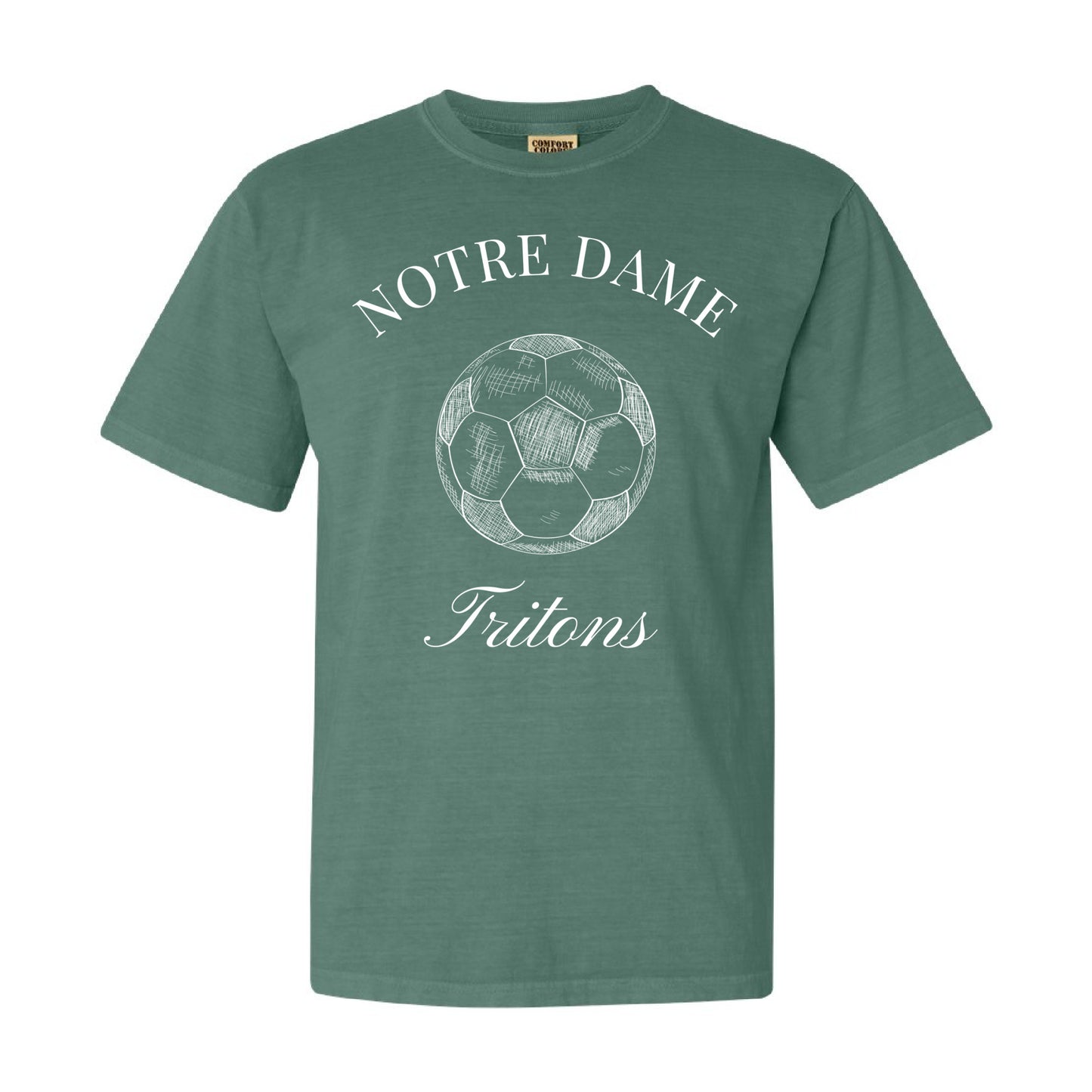 Vintage-Inspired Notre Dame Academy Tritons Soccer Tee