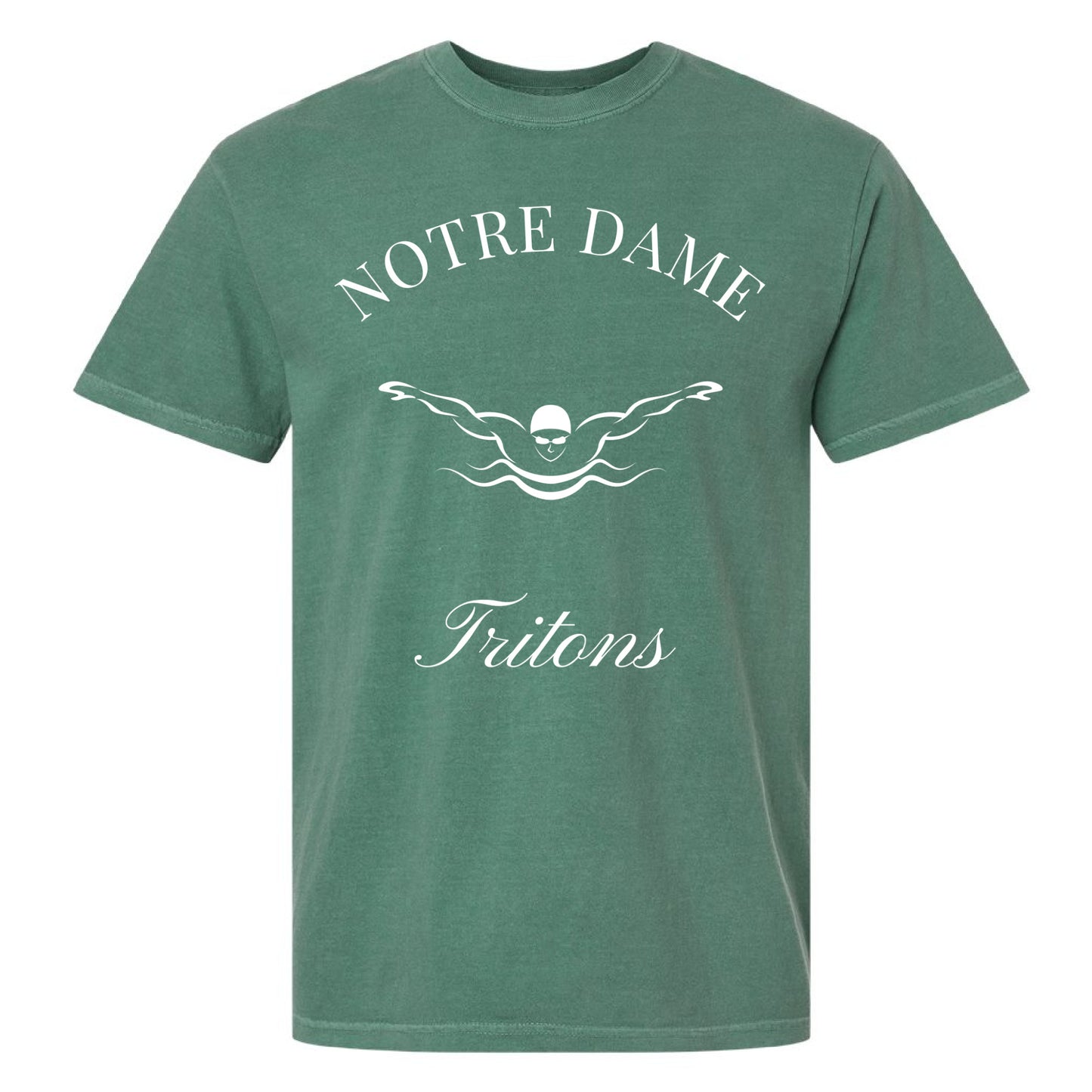 Vintage-Inspired Notre Dame Academy Tritons Swimming Tee