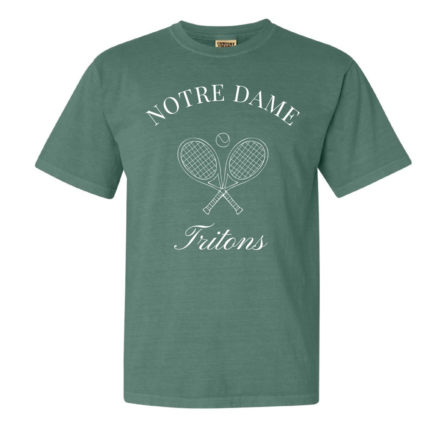 Vintage-Inspired Notre Dame Academy Tritons Tennis Tee