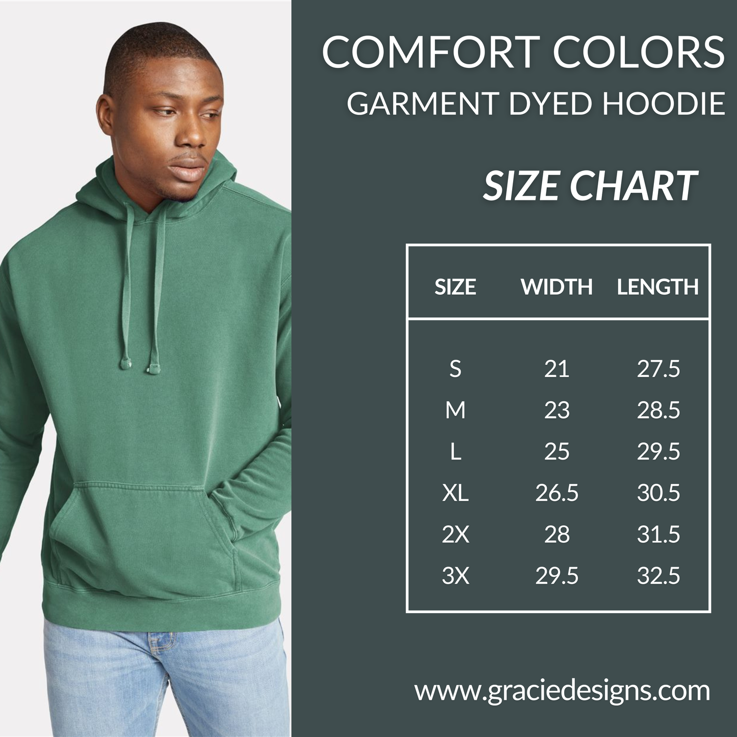 Comfort Colors Ghostbirds Logo Hoodie Sweatshirt | Lacrosse Spiritwear - Crimson