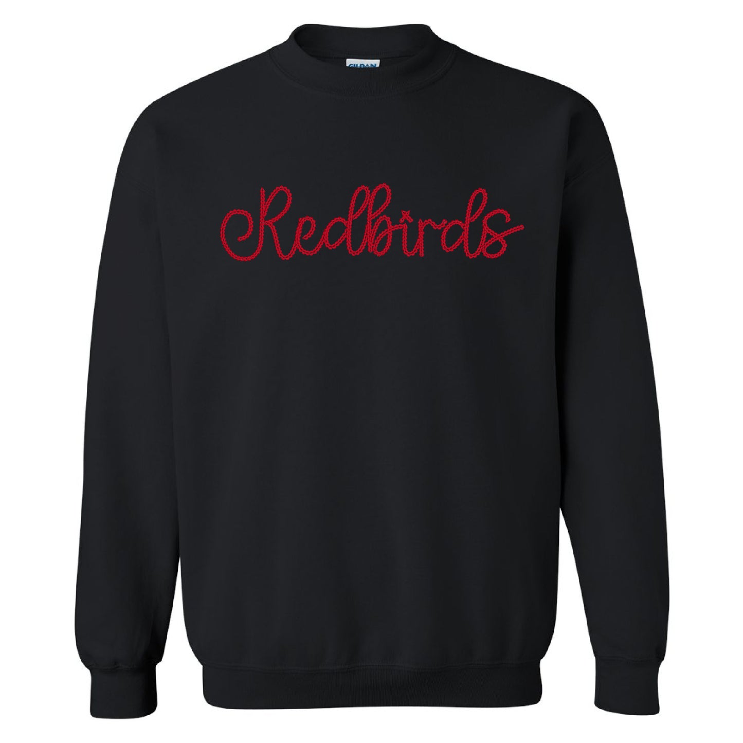 Redbird Crewneck Sweatshirt – Thick Chainstitch Design