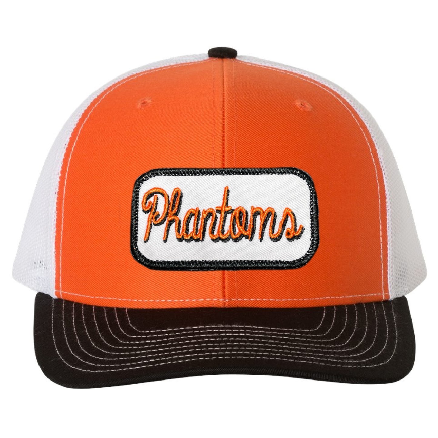 West De Pere Patched Snapback Mid-Profile Trucker Hat - Script Phantoms Patch