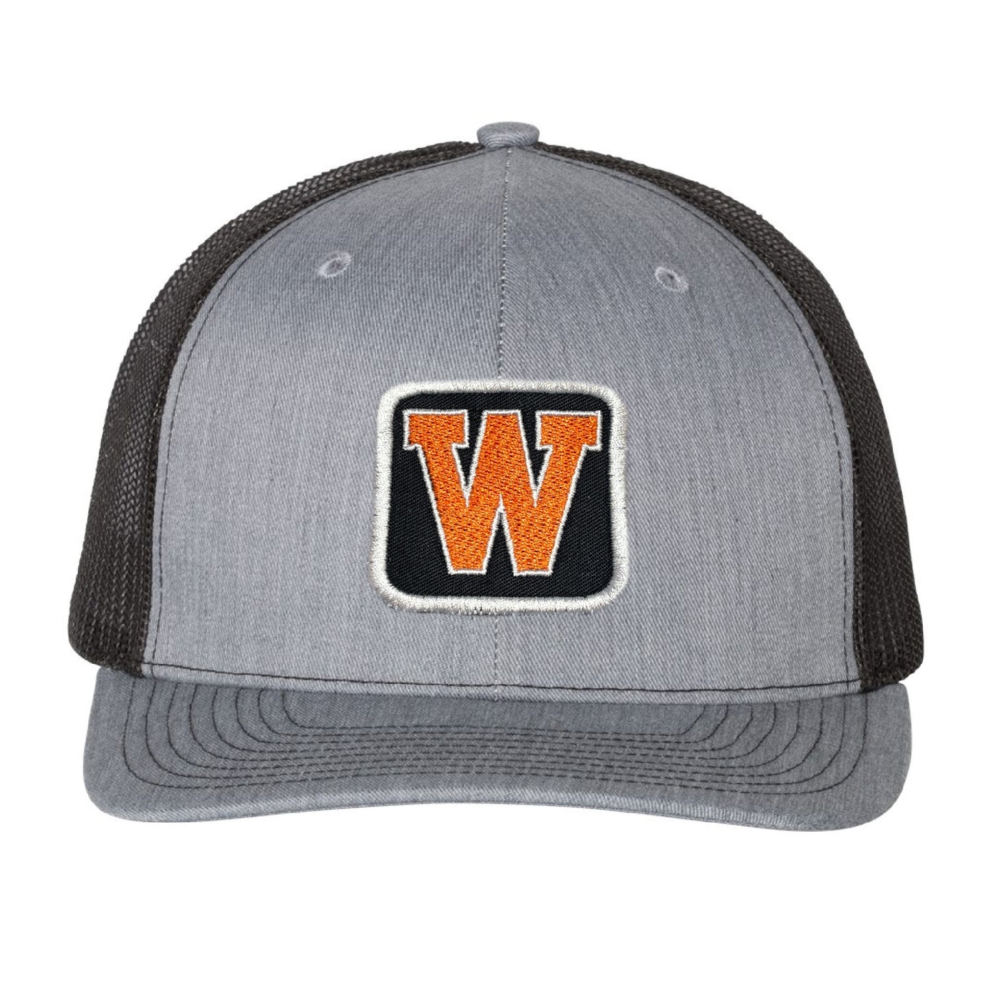 West De Pere Patched Snapback Low-Profile Gray & Black Trucker Hat