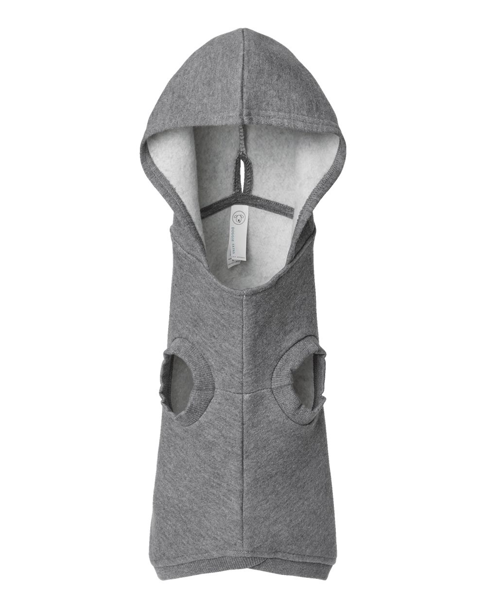 Gray Custom Dog Hoodie – Personalized Pet Sweatshirt with Name