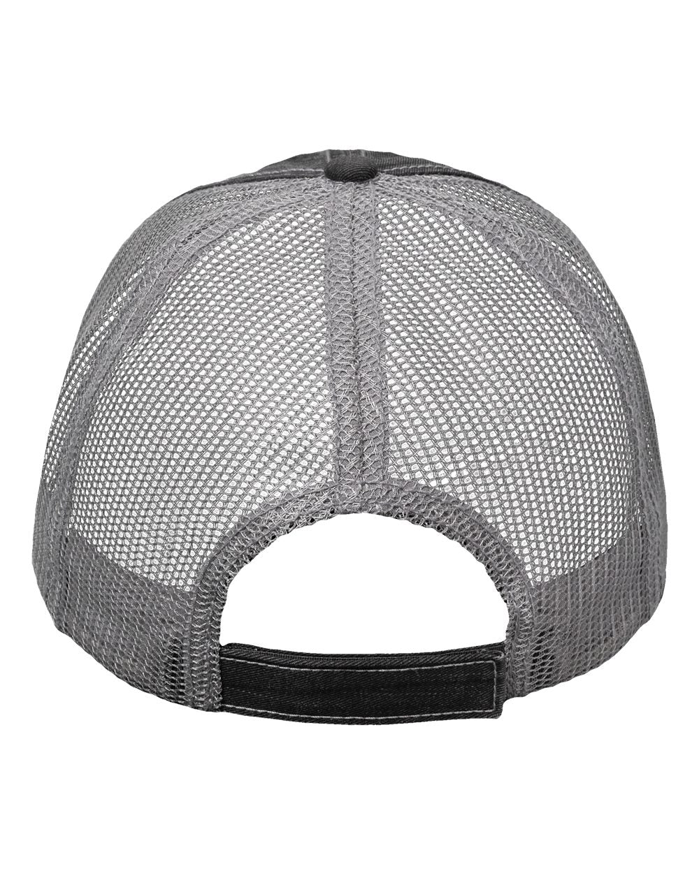 De Pere Voyageurs Hockey Distressed Trucker Hat - Oval Patch Low-Profile