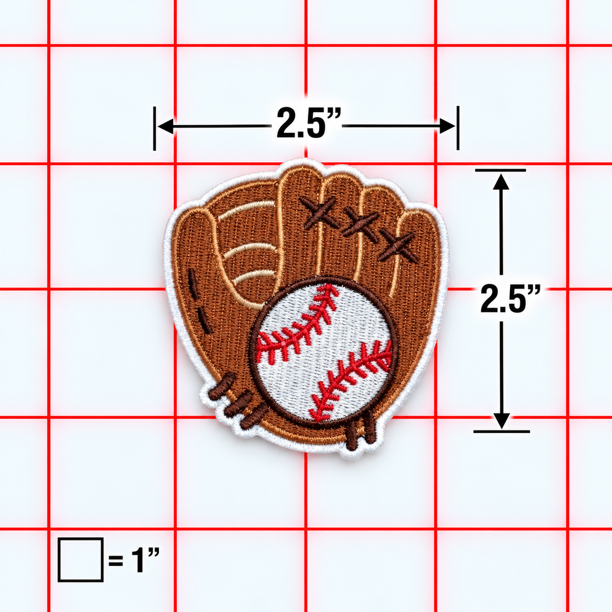 Iron-On Patch - Baseball Mitt